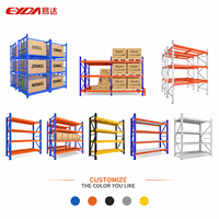 Étagère à palettes sélective en acier léger à capacité de charge stable avec protection contre la corrosion, taille personnalisée pour l'entreposage en usine