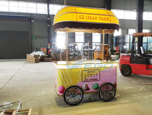 Chariot de Restauration Mobile en Gros pour Fabricants – Mini Chariot à Glaces et Snacks, Chariot de Restauration Rapide sur Roues - Product Image 3