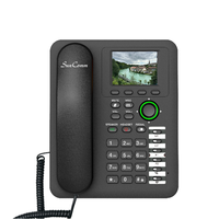 Téléphone VoIP SIP IP SC-9012B-PH avec voix HD, PoE, Ethernet, montable au mur, pour les appels en conférence professionnels