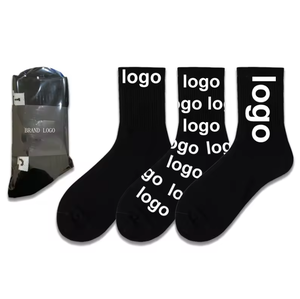 Di alta qualità con impugnatura alla moda con ricamo a compressione con Logo stampato da uomo calze sportive firmate calze personalizzate su tutta la stampa - Product Image 1