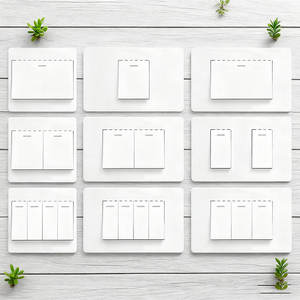 118 Type US UK EU Norme universelle de haute qualité 10A/16A 1/2/3/4 Gang interrupteur mural Durable vente directe d'usine - Product Image 1