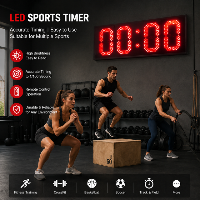 High Precision 6 Inch 4 Digit LED Digital up Down Counter Wall Mounted Large Screen Electronic Counter for Parking Lot