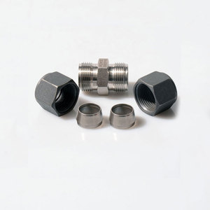 Raccord hydraulique résistant à la pression, connecteur tubulaire impérial en acier inoxydable ROKE, à simple ferrule, droit - Product Image 5
