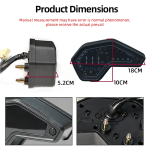 LED Digital Motorcycle Speedometer Tachometer for NXR150 DM200 Vento CrossMax 170 XR150 <b>Modified</b> Dashboard - Product Image 2