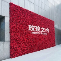 Mur de fleurs artificielles en gros 2,4 m x 2,4 m, panneau mural de fleurs blanches enroulable, toile de fond murale en roses de soie, décoration de mariage élégante