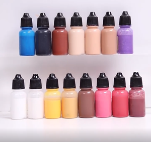 แอร์บรัชรองพื้นบลัชออนไฮไลท์ OEM มืออาชีพเครื่องสำอางแปรงพ่นสีรองพื้นชุดสีที่เป็นธรรม - Product Image 5