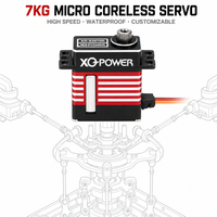 Servomoteur numérique micro sans noyau pour hélicoptère RC, 7 kg, programmable, boîtier tout aluminium, haute vitesse, 8,4 V, engrenage en acier inoxydable