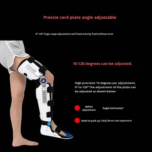 Ayarlanabilir diz ayak bileği ayak immobilizasyon <span class=keywords><strong>Brace</strong></span> kırık rehabilitasyon ekipmanları için alt ekstremite ortopedik koruyucu donanım - Product Image 3