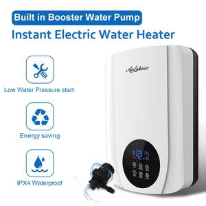 เครื่องทำน้ำอุ่นสแตนเลสแบบเพิ่มแรงดันคงที่ 5500W 30W 24V ปั๊มน้ำ ควบคุมแบบสัมผัส ELCB ป้องกันน้ำแห้ง ร้อนเร็ว - Product Image 2