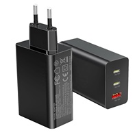 Station de charge rapide HNT OEM 65W haute puissance GaN 2C+1A 3 ports avec adaptateur de charge multiple pour Samsung Galaxy S25 S24 Ultra