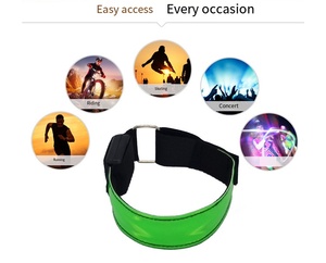 Sản Phẩm Mới Sáng Dây Đeo Cánh Tay LED Chạy Ánh Sáng Ban Đêm Chạy Sáng Dây Đeo Cổ Tay An Toàn Cảnh Báo Phản Quang Đội Cổ Vũ - Product Image 6