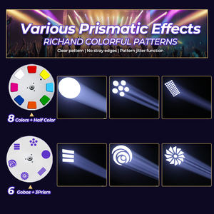 Профессиональный светодиодный прожектор с движущейся головой 120 Вт, 5 режимов DMX512, голосовое управление, RGBW, IP33, 14 каналов, для дискотек, диджеев, свадеб и вечеринок - Product Image 3