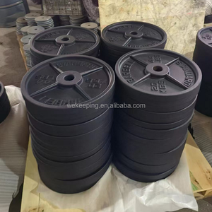 Vente en gros de plaques de poids en fonte pour salle de sport Fitness kg Plaques de poids Olimpic - Product Image 5