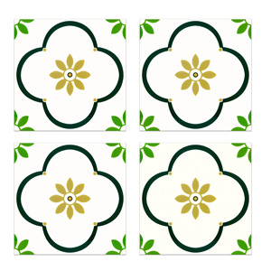 Jeedeson trang trí nội thất nhà bếp phòng tắm có thể tháo rời không thấm nước màu xanh lá cây đề can Peel và Stick sàn gạch - Product Image 4