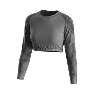 Camiseta Deportiva de Diseño Y2K, Top Corto de Manga Larga para Gimnasio, Camiseta de Hombro Descubierto para Mujer 2023, para Chicas - Product Image 1