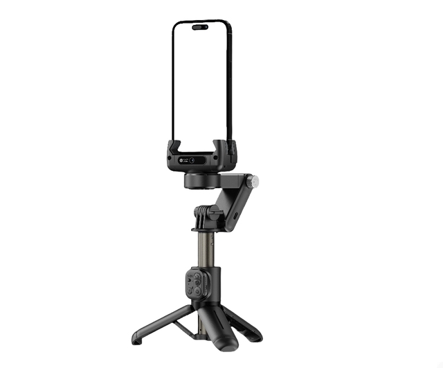 Q19 Selfie Stick Gimbal Stabilizer Wireless Control Rotating Tripod Stand Auto Face Tracking Light Remote Control Phone Holder