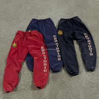 Pantalon de jogging personnalisé en coton, grande taille, coupe ample, imprimé, épais, pour homme – Fabricant