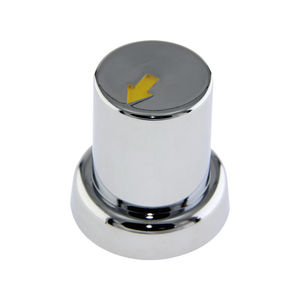 Couvercle d'écrou de roue de <span class=keywords><strong>camion</strong></span> d'indicateur <span class=keywords><strong>jaune</strong></span> de chrome d'ABS de BS-NK1046 pour le style de chapeau haut de forme de <span class=keywords><strong>camion</strong></span> de semi, de remorque ou de HD - Product Image 1