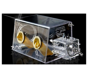 Lab Acrylic Transparent Vacuum Glove Box With Optional Box Sizes Vacuum Flange