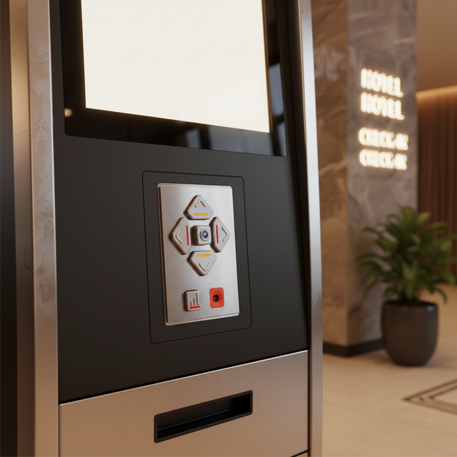 LIFPOS AudioNav Tactile Navigation Keypad 6 Stainless Steel Keys USB Communication IP65 Waterproof/Outdoor Use ADA/DDA Kiosks