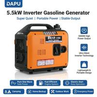 Générateur onduleur 5,5 kW 5500 W silencieux portable à essence, onde sinusoïdale pure, pour camping-car et audio
