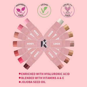 Bâton de blush professionnel double-embout avec pinceau, crème minérale de haute qualité – Fini naturel longue tenue et résistant à l'eau pour peaux claires - Product Image 2