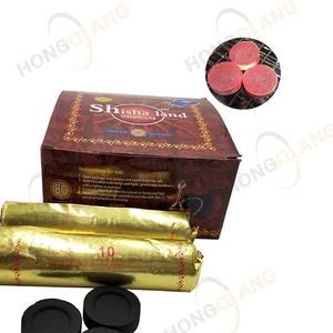 HongQiang Bakhoor charbon de <span class=keywords><strong>bois</strong></span> 38mm rond narguilé charbon fruits <span class=keywords><strong>bois</strong></span> matière première sans fumée Shisha <span class=keywords><strong>tablette</strong></span> - Product Image 1