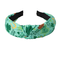 Irish St. Patrick Day Saint Bandeau Trèfle Shamrock Chapeau Bière Tasse Noué Vert Bandeau Partie Coiffes Bandeau Fabricant
