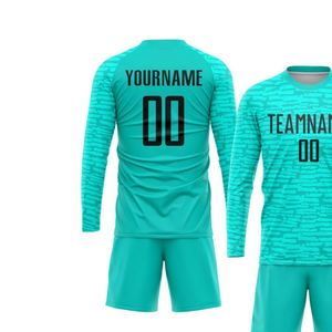 Ensemble de maillots et shorts de football à manches longues, tenue de football légère et performante pour l'entraînement, les matchs et les sports - Product Image 3