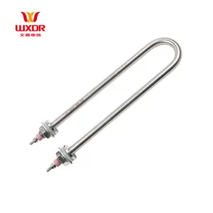 Wenxin U W I Shape 320Mm Waterproof Industrial Electric Rod Immersion Water Heating Element 230V 2Kw Tubular Heater With Wire