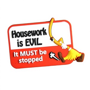 Magnet Kulkas & Stiker Magnetik Bentuk Persegi Panjang PVC <span class=keywords><strong>Medium</strong></span> Art Deco 3D Custom Bersertifikat CE, Ringan, Hadiah Promosi - Product Image 1