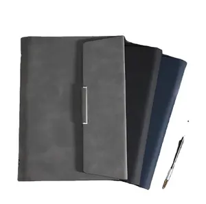 Alat Tulis A6 A5 Notebook Binder, Kulit Pu 6 Cincin Loose-Leaf Map Agenda Perencana Alat Tulis A6 A5 Notebook