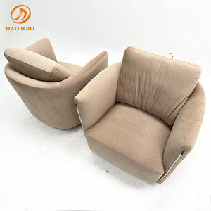 Poltrona di Design Italiano Moderno <span class=keywords><strong>e</strong></span> Minimalista, Sedia Girevole di Lusso per Soggiorno, Arredamento per la Casa - Product Image 3