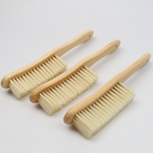 Solid Wood Table <b>Brush</b> Banana Handle Soft Bristle Household Cleaning Furniture Clothes <b>Brush</b> - Product Image 2