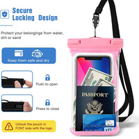 Vente flash - Étui de téléphone portable étanche IPX8 universel avec cordon