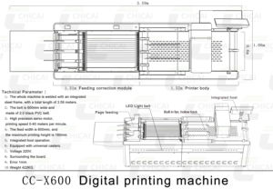 チカイシングルパスデジタルプリンター高効率自動バッグ印刷機ペーパーバッグティッシュピザボックスインクジェットプリンター - Product Image 3