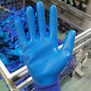 Wear Resistant Labor Protection Latex Embossed Waterproof <strong>Cream</strong> Non-slip Multi-color Work Safety <strong>Gloves</strong> for Construction Workers - Product Image 3