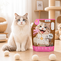 Penjualan Tinggi Langsung dari Pabrik Harga Grosir Kualitas Premium Bebas Debu Pasir Kucing Tofu Alami dari Tanaman