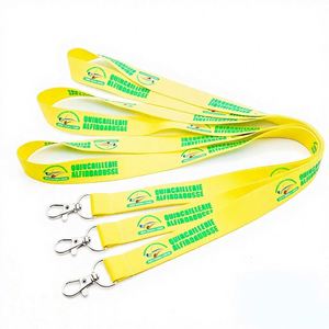 Personalized Heat Transfer Polyester Staff ID Card Lanyards Low MOQ Customization for Office Use and Promotional Gifts - Product Image 1