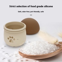 Jouets éducatifs pour animaux de compagnie de vente chaude et transfrontalière écologique Mangeoire pour chien et chat en silicone de qualité alimentaire Gâterie aux champignons résistante à la mastication