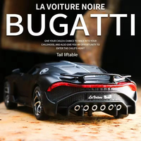 Modelo de coche de juguete 1:32 Bugatti Super Car LVN ultra carrera modelo de coche de aleación con sonido y luz Pullback Coche Modelo Del Metal