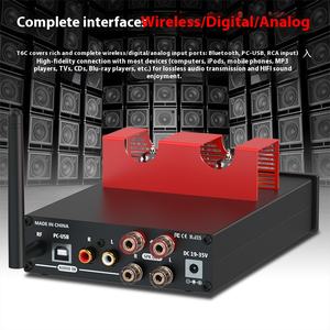 Amplificateur de puissance à tubes hybrides 320W 2 canaux Préampli à tubes avec amplificateur de puissance à transistors Fever <span class=keywords><strong>Audio</strong></span> Amplificateur <span class=keywords><strong>DAC</strong></span> Système HiFi - Product Image 5