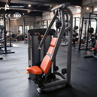 Machine de musculation pour presse pectorale inclinée, équipement d'entraînement à résistance sélectionnable, en acier, à charge par broches, pour utilisation assise