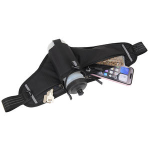 Custom Multifunctional Nylon Fitness Waist Bag <b>Water</b> <b>Bottle</b> Marathon Phone Jogging Bags Zipper Closure Outdoor <b>Sports</b> Running - Product Image 5