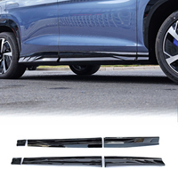 Kit extérieur Car Sealion 7 Noir Brillant : Lame de pare-chocs avant, Diffuseur arrière, Jupes latérales, Spoiler, Aileron arrière pour BYD Sealion 7 07 EV 2024+