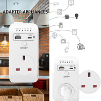 Cowell UD03 UK-Stecker Intelligente Zeitschaltuhr Steckdosensteuerung Automatische Abschaltung Programmierbarer Countdown-Timer-Schalter USB Typ-C CE/ROHS