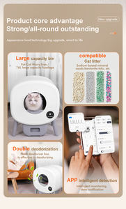 Produit de nettoyage et de toilettage pour animaux de compagnie, bac à litière pour petit espace, toilette intelligente pour chat, toilette autonettoyante pour chat, bac à litière - Product Image 6