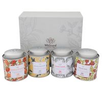 Vente en gros grande boîte d'emballage de thé ronde bleue en métal de luxe de qualité alimentaire avec double couvercle
