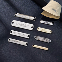 Etiquette en alliage de zinc personnalisée de luxe OEM pour vêtement, logo de marque en métal, étiquette pour sac à main