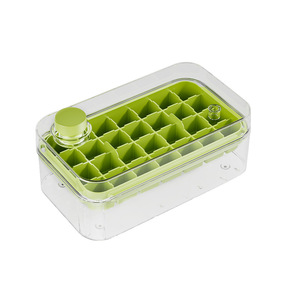 Ice Cube Mold Large Capacity Food Grade Plastic Cube Ice Maker With Lid For Home Commercial Use - Product Image 2